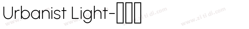 Urbanist Light字体转换 Urbanist Light字体转换